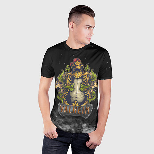 Мужская спорт-футболка Valheim викинг и львы / 3D-принт – фото 3