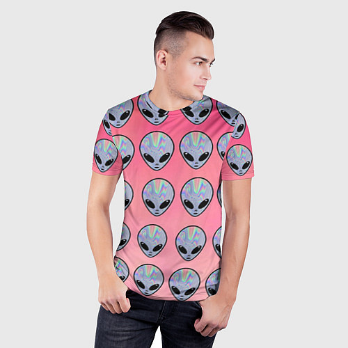 Мужская спорт-футболка Гламурные пришельцы / 3D-принт – фото 3