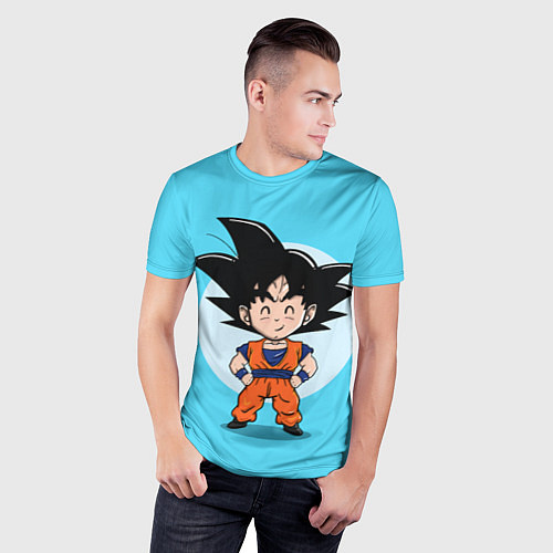 Мужская спорт-футболка Sweet Goku / 3D-принт – фото 3