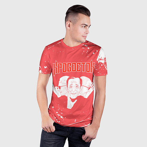 Мужская спорт-футболка Кровосток Реп группа Z / 3D-принт – фото 3