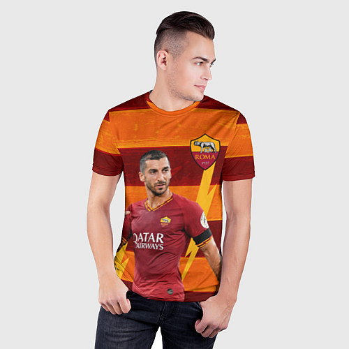 Мужская спорт-футболка Henrikh Mkhitaryan Roma / 3D-принт – фото 3