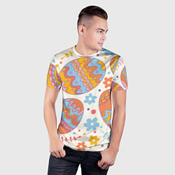 Футболка спортивная мужская Пасха, цвет: 3D-принт — фото 2