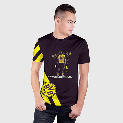 Мужская спорт-футболка Холанд Боруссия / 3D-принт – фото 3
