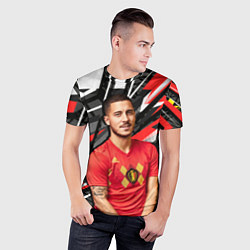 Футболка спортивная мужская Эден Азар, цвет: 3D-принт — фото 2