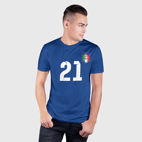 Мужская спорт-футболка Andrea Pirlo / 3D-принт – фото 3