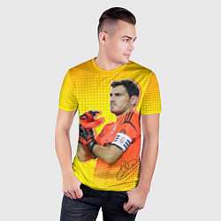 Футболка спортивная мужская Iker Casillas, цвет: 3D-принт — фото 2