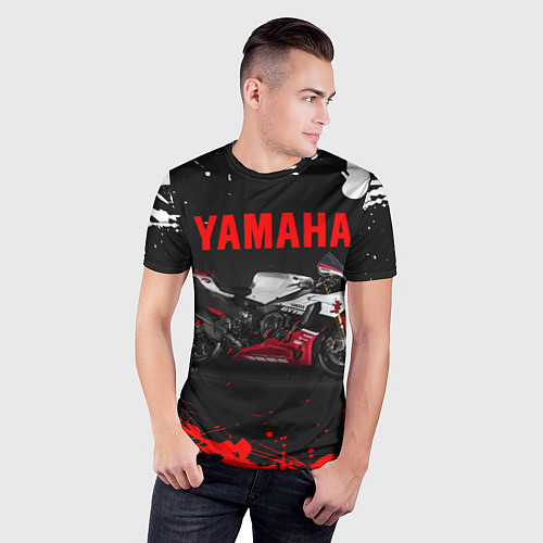 Мужская спорт-футболка YAMAHA 004 / 3D-принт – фото 3