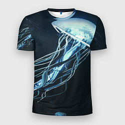 Футболка спортивная мужская Рисунок медуза, цвет: 3D-принт