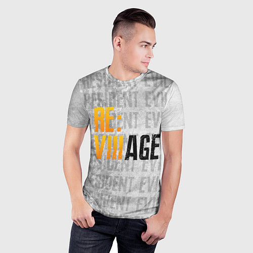 Мужская спорт-футболка RE VILLAGE LOGO ДЕРЕВНЯ ОБИТЕЛЬ ЗЛА ЛОГО Z / 3D-принт – фото 3