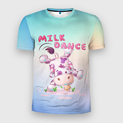 Футболка спортивная мужская Milk dance, цвет: 3D-принт