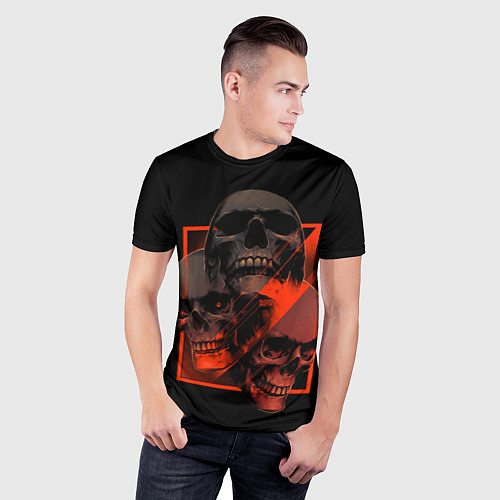Мужская спорт-футболка Skulls Черепа / 3D-принт – фото 3