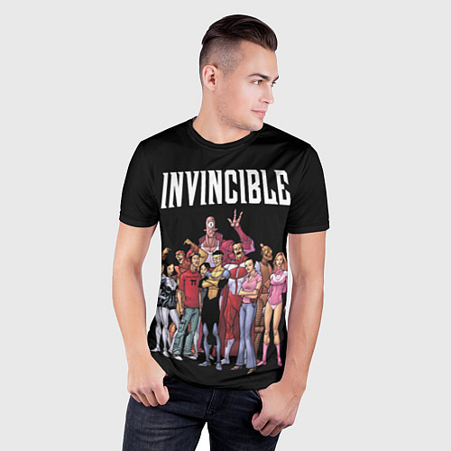 Мужская спорт-футболка Неуязвимый Invincible / 3D-принт – фото 3