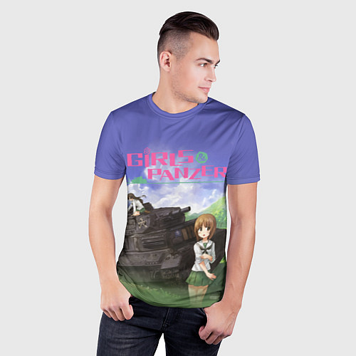 Мужская спорт-футболка Девушки и танки Girls und Panzer Z / 3D-принт – фото 3