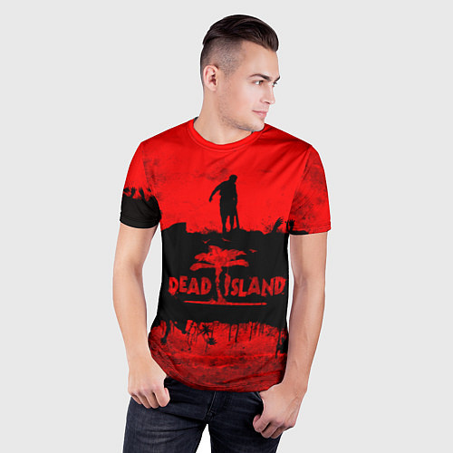 Мужская спорт-футболка Island of blood / 3D-принт – фото 3