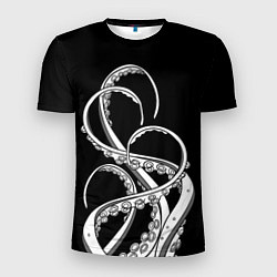 Футболка спортивная мужская Octopus Black and White, цвет: 3D-принт