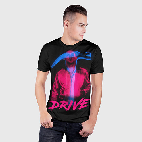 Мужская спорт-футболка DRIVE / 3D-принт – фото 3