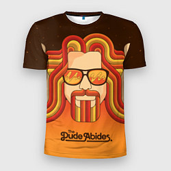 Футболка спортивная мужская The Dude Abides, цвет: 3D-принт