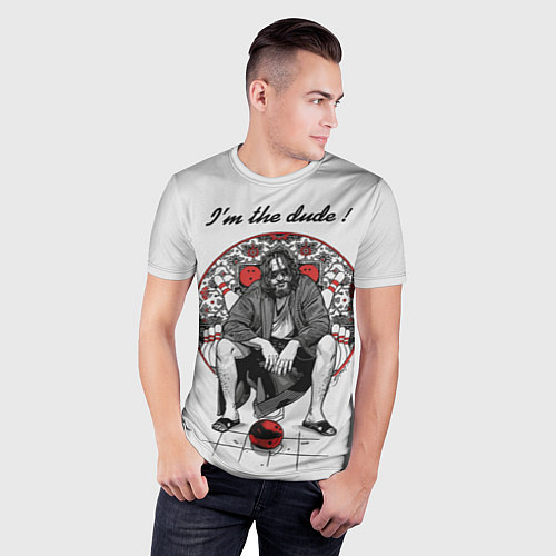 Мужская спорт-футболка I am the dude! / 3D-принт – фото 3