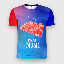 Футболка спортивная мужская PIZZA MUSIC, цвет: 3D-принт