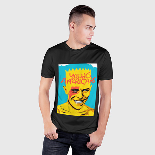 Мужская спорт-футболка Bart x Bowie / 3D-принт – фото 3