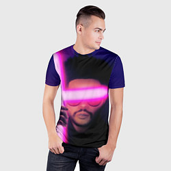 Футболка спортивная мужская The Weeknd - Blinding Lights, цвет: 3D-принт — фото 2