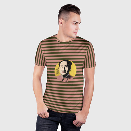 Мужская спорт-футболка Мао Энди Уорхола / 3D-принт – фото 3