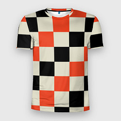 Мужская спорт-футболка Образец шахматной доски
