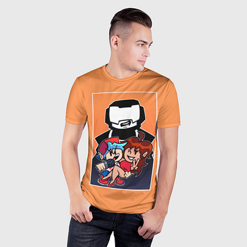 Мужская спорт-футболка Boyfriend, Girlfriend, Tankman / 3D-принт – фото 3