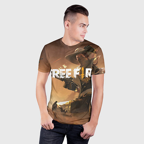 Мужская спорт-футболка FREE FIRE / 3D-принт – фото 3