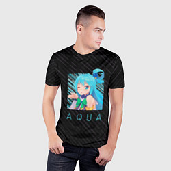 Футболка спортивная мужская Аква Aqua Коносуба KonoSuba, цвет: 3D-принт — фото 2
