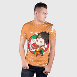 Футболка спортивная мужская Nishinoya Yuo Haikyu Волейбол Z, цвет: 3D-принт — фото 2