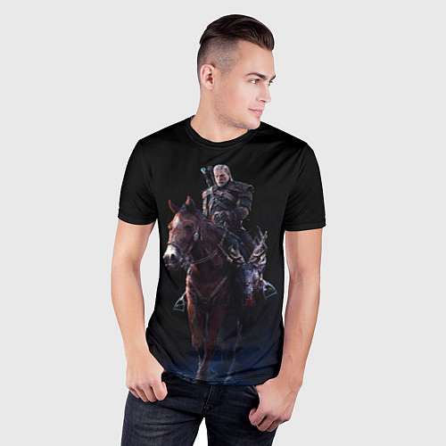 Мужская спорт-футболка Geralt / 3D-принт – фото 3