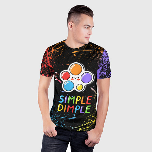 Мужская спорт-футболка SIMPLE DIMPLE ИГРУШКА / 3D-принт – фото 3