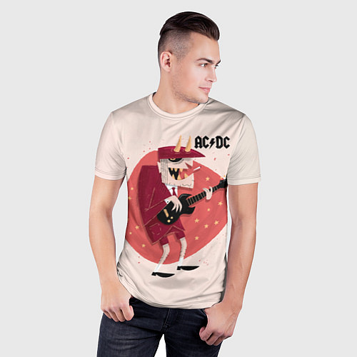 Мужская спорт-футболка Ангус Янг ACDC / 3D-принт – фото 3