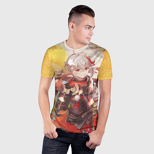 Мужская спорт-футболка Kaedehara Kazuha / 3D-принт – фото 3