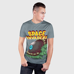 Футболка спортивная мужская Boss Space Invaders Old game Z, цвет: 3D-принт — фото 2