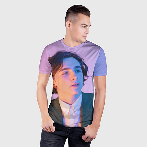 Мужская спорт-футболка Timothee Chalamet / 3D-принт – фото 3