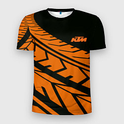 Футболка спортивная мужская ORANGE KTM КТМ Z, цвет: 3D-принт