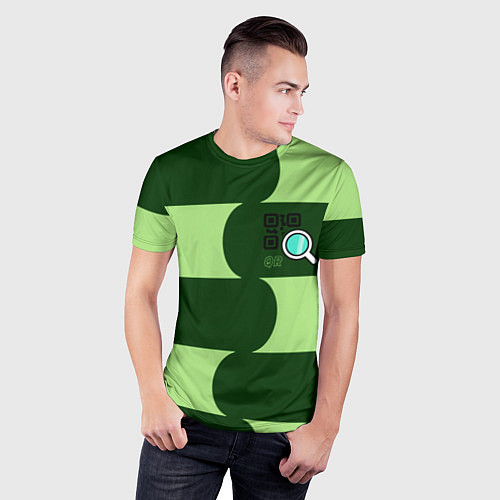 Мужская спорт-футболка В поисках QR / 3D-принт – фото 3