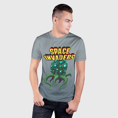 Мужская спорт-футболка Space Invaders Old game Z / 3D-принт – фото 3