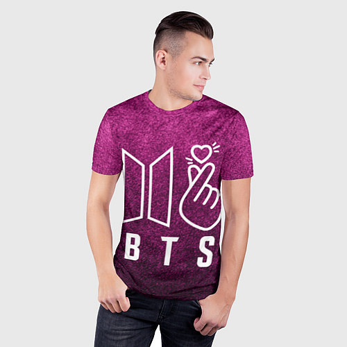 Мужская спорт-футболка BTS БТС K-Heart Z / 3D-принт – фото 3