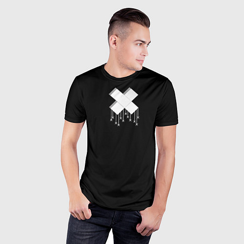 Мужская спорт-футболка Крест / 3D-принт – фото 3