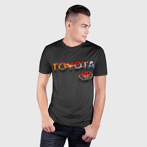 Мужская спорт-футболка TOYOTA SHARDS / 3D-принт – фото 3