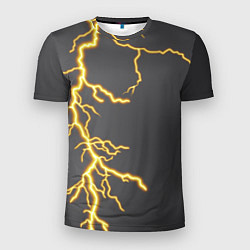 Футболка спортивная мужская Яркая молния, цвет: 3D-принт