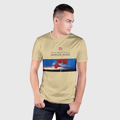 Мужская спорт-футболка Music for the Masses - / 3D-принт – фото 3