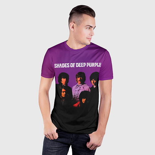 Мужская спорт-футболка Shades of Deep Purple / 3D-принт – фото 3