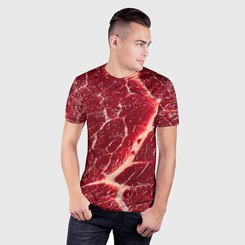 Мужская спорт-футболка Мясо на Хэллоуин / 3D-принт – фото 3