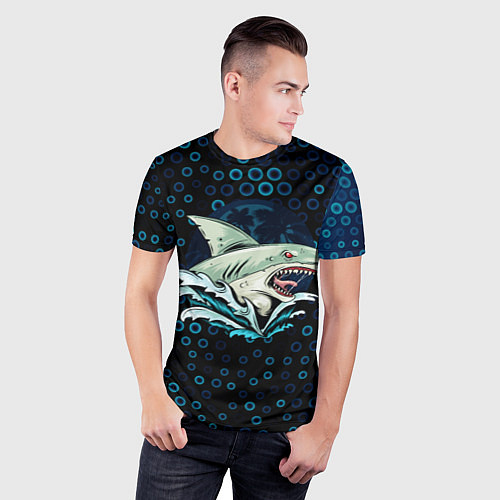 Мужская спорт-футболка Морская угроза / 3D-принт – фото 3