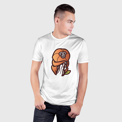 Мужская спорт-футболка Обезъяна / 3D-принт – фото 3