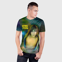 Футболка спортивная мужская Точно ртуть алоэ - Мумий Тролль, цвет: 3D-принт — фото 2